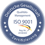 Wir sind DIN EN ISO 9001 zertifiziert